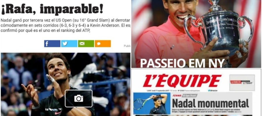 La prensa mundial se rinde a Rafa Nadal La prensa mundial se rinde a Rafa Nadal
