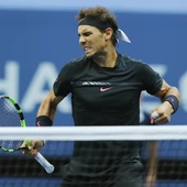 Nadal celebra un punto contra Anderson Nadal celebra un punto contra Anderson