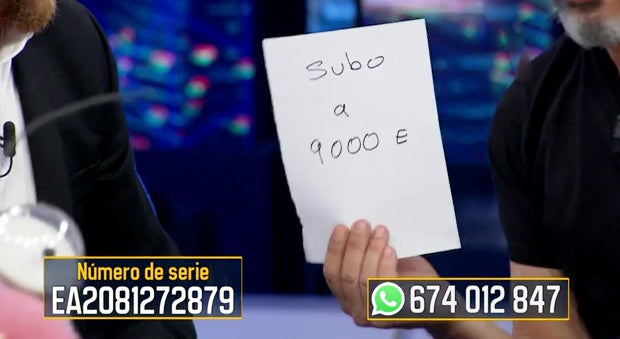 Ricardo Darín sube el valor del billete de 'El Hormiguero 3.0' de 6.000 a 9.000 euros Ricardo Darín sube el valor del billete de 'El Hormiguero 3.0' de 6.000 a 9.000 euros
