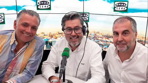 Juanma Ortega con Carlos Alsina y Juan Ramón Lucas en Más de uno Juanma Ortega con Carlos Alsina y Juan Ramón Lucas en Más de uno