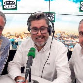 Juanma Ortega con Carlos Alsina y Juan Ramón Lucas en Más de uno