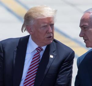 Donald Trump con Netanyahu. Donald Trump con Netanyahu.