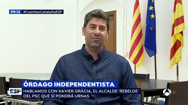 Un alcalde del PSC que facilitará el referéndum ilegal del 1-O: "¿Qué partido político está por delante de la voluntad de la gente?" Un alcalde del PSC que facilitará el referéndum ilegal del 1-O: "¿Qué partido político está por delante de la voluntad de la gente?"