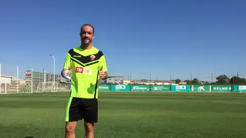 Romçan Golobart se ha reincorporado al grupo, una semana después de operarse. DERBI HÉRCULES-ELCHE