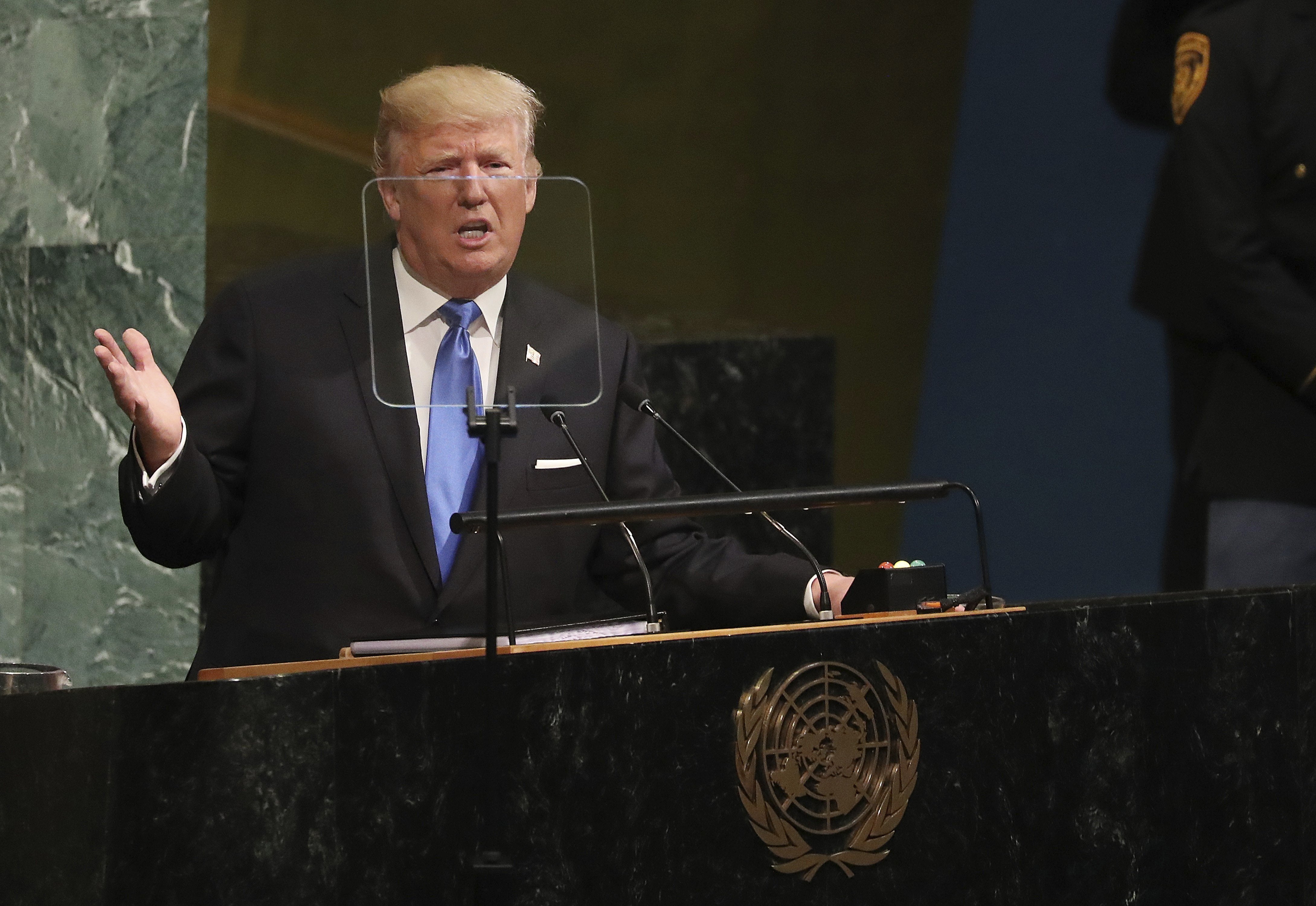 Trump: "No tendremos otra opción que destruir totalmente" a Corea del Norte Trump: "No tendremos otra opción que destruir totalmente" a Corea del Norte
