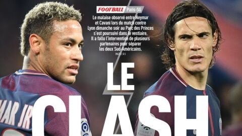 Neymar y Cavani enfrentados