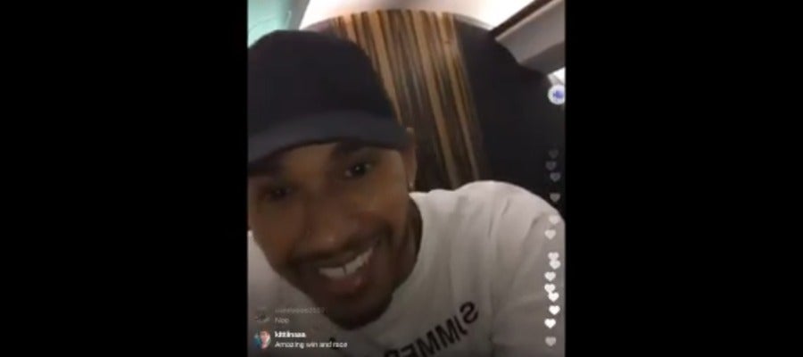Hamilton en el videochat Hamilton en el videochat