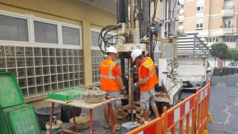 Los trabajos de prospecci&oacute;n en el subsuelo han sido paralizados por carecer de permiso municipal