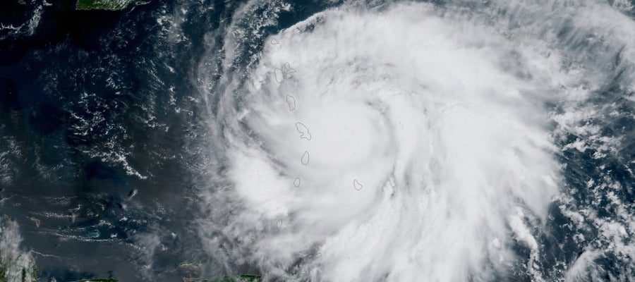 Una imagen capturada por el satélite GOES-16 de NOAA del huracán 'María' Una imagen capturada por el satélite GOES-16 de NOAA del huracán 'María'