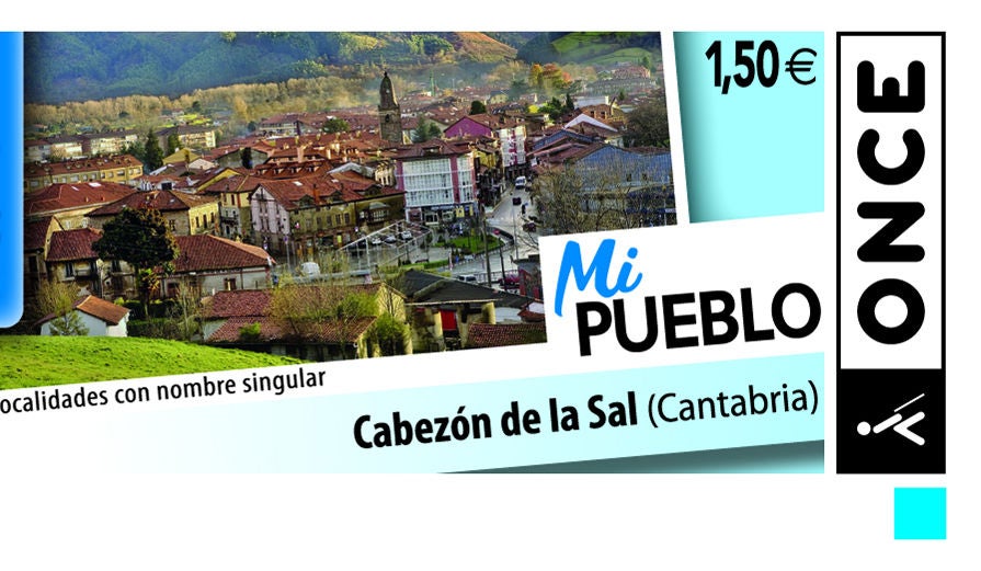 El cupón de la ONCE del sorteo del 27 de septiembre estará dedicado a Cabezón de la Sal El cupón de la ONCE del sorteo del 27 de septiembre estará dedicado a Cabezón de la Sal
