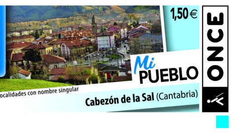 Cup&oacute;n con la imagen de Cabez&oacute;n de la Sal