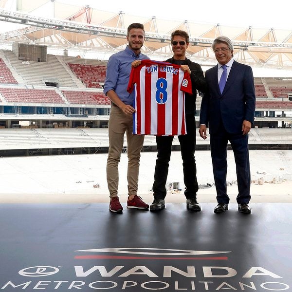 Tom Cruise ya tiene el 'regalo' que el Atlético le prometió tras la inauguración del Wanda: "Amazing" Tom Cruise ya tiene el 'regalo' que el Atlético le prometió tras la inauguración del Wanda: "Amazing"
