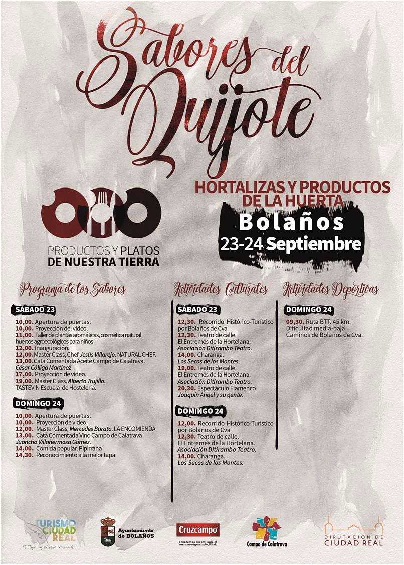 Los sabores del Quijote se celebrarán este fin de semana en Bolaños Los sabores del Quijote se celebrarán este fin de semana en Bolaños