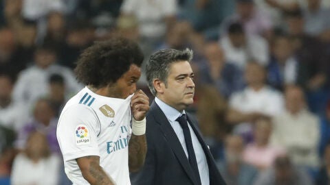 Marcelo se retira del Santiago Bernab&eacute;u