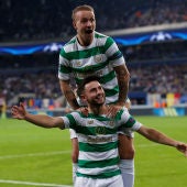 El Celtic de Glasgow celebra uno de los goles ante el Anderlecht