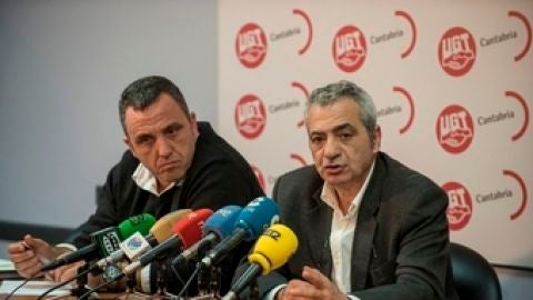 Responsables de los sindicatos UGT y CCOO 