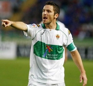Edu Albacar, jugador del Elche. Edu Albacar, jugador del Elche.