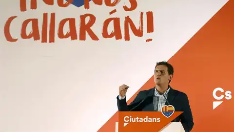 Albert Rivera en un acto en Cataluña Albert Rivera en un acto en Cataluña