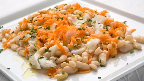 Karlos Arguiñano en tu cocina: Ensalada de pochas y bacalao Karlos Arguiñano en tu cocina: Ensalada de pochas y bacalao