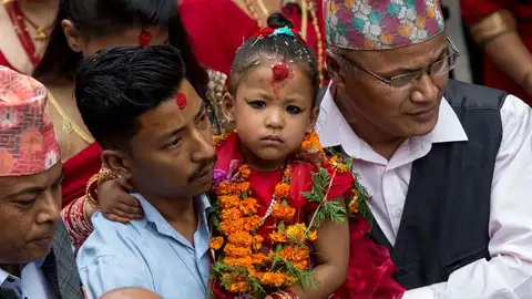 La nueva diosa viviente Kumari Trishna Shakya La nueva diosa viviente Kumari Trishna Shakya