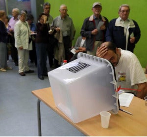 Urnas en el referéndum 1-O Urnas en el referéndum 1-O