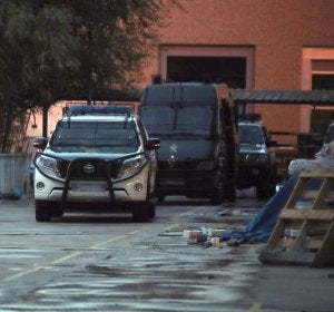 Vehículos de la Guardia Civil en el Centro de Seguridad de la Información de Cataluña Vehículos de la Guardia Civil en el Centro de Seguridad de la Información de Cataluña