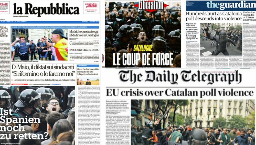 Portadas de la prensa europea