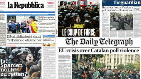 Portadas de la prensa europea