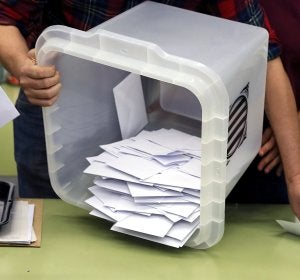 Urna del referéndum ilegal del 1-O Urna del referéndum ilegal del 1-O