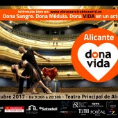 La campaña 'Alicante Dona Vida' de la Obra Social Cableworld organiza una recogida de sangre y de médula ósea en el Teatro Principal de Alicante.