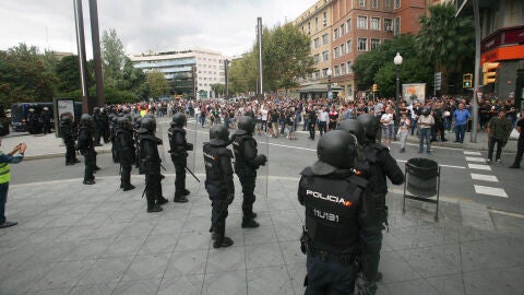 Polic&iacute;a durante el refer&eacute;ndum del 1-O