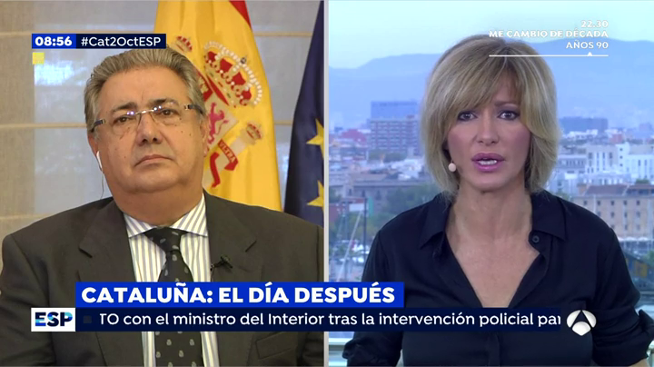 Juan Ignacio Zoido: "Los Mossos pidieron ayudar a la Guardia Civil y la Policía Nacional a primera hora de la mañana" Juan Ignacio Zoido: "Los Mossos pidieron ayudar a la Guardia Civil y la Policía Nacional a primera hora de la mañana"