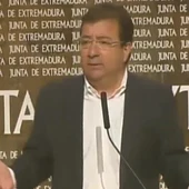 Guillermo Fernández Vara, durante una comparecencia Guillermo Fernández Vara, durante una comparecencia
