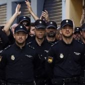 Efectivos de la Policía Nacional destinados a Cataluña para impedir el 1-O hospedados en el hotel Mont-Palau de Pineda