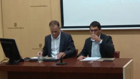 El director general de ocupación, Llorenç Pou y el conseller de Trabajo, Iago Negueruela DATOS DEL PARO