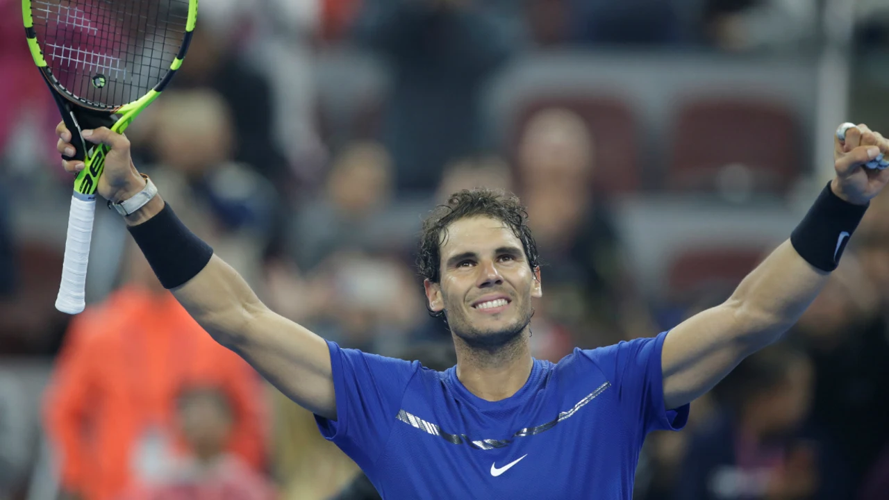 Rafa Nadal celebra una victoria