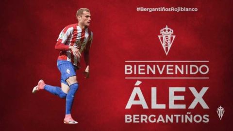 Bienvenida a &Aacute;lex Berganti&ntilde;os en el Sporting