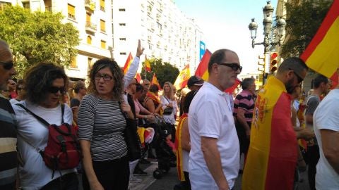 Manifestantes en Barcelona