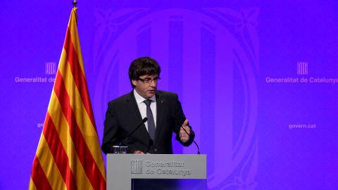 El presidente de la Generalitat, Carles Puigdemont