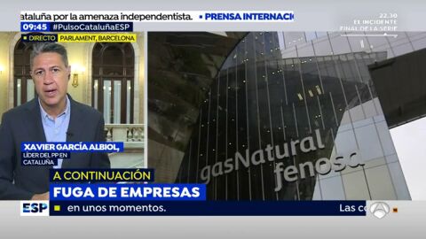 Xavier Garc&iacute;a Albiol, sobre la fuga de empresas: "Es la mayor sensaci&oacute;n de la decadencia que se est&aacute; viviendo en Catalu&ntilde;a por culpa del independentismo"