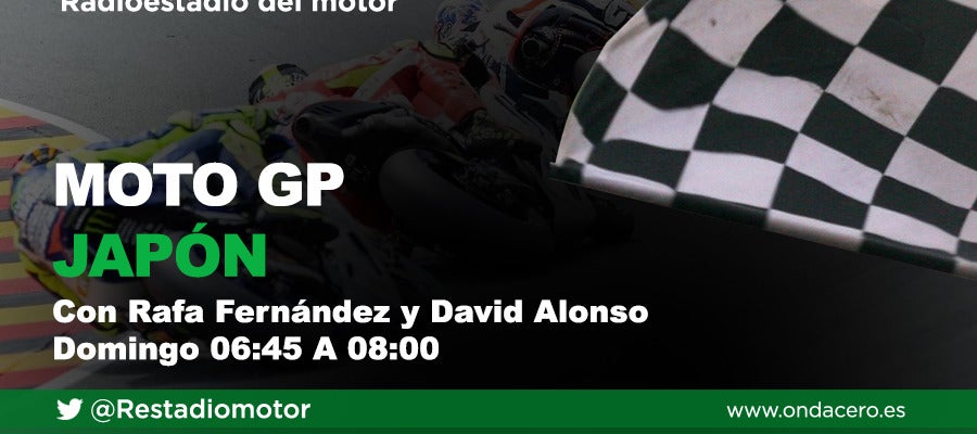 Gran Premio de Moto GP de Japón en Radioestadio del motor Gran Premio de Moto GP de Japón en Radioestadio del motor