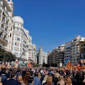 Procesión cívica del 9 de octubre en Valencia