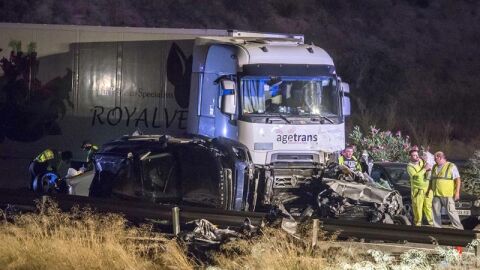 accidente de tr&aacute;fico en Murcia