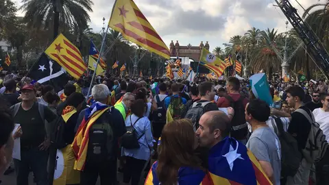 Concentración frente al Parlament de Cataluña Concentración frente al Parlament de Cataluña