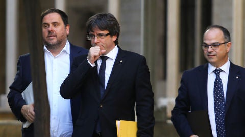 Puigdemont, Junqueras y Turull