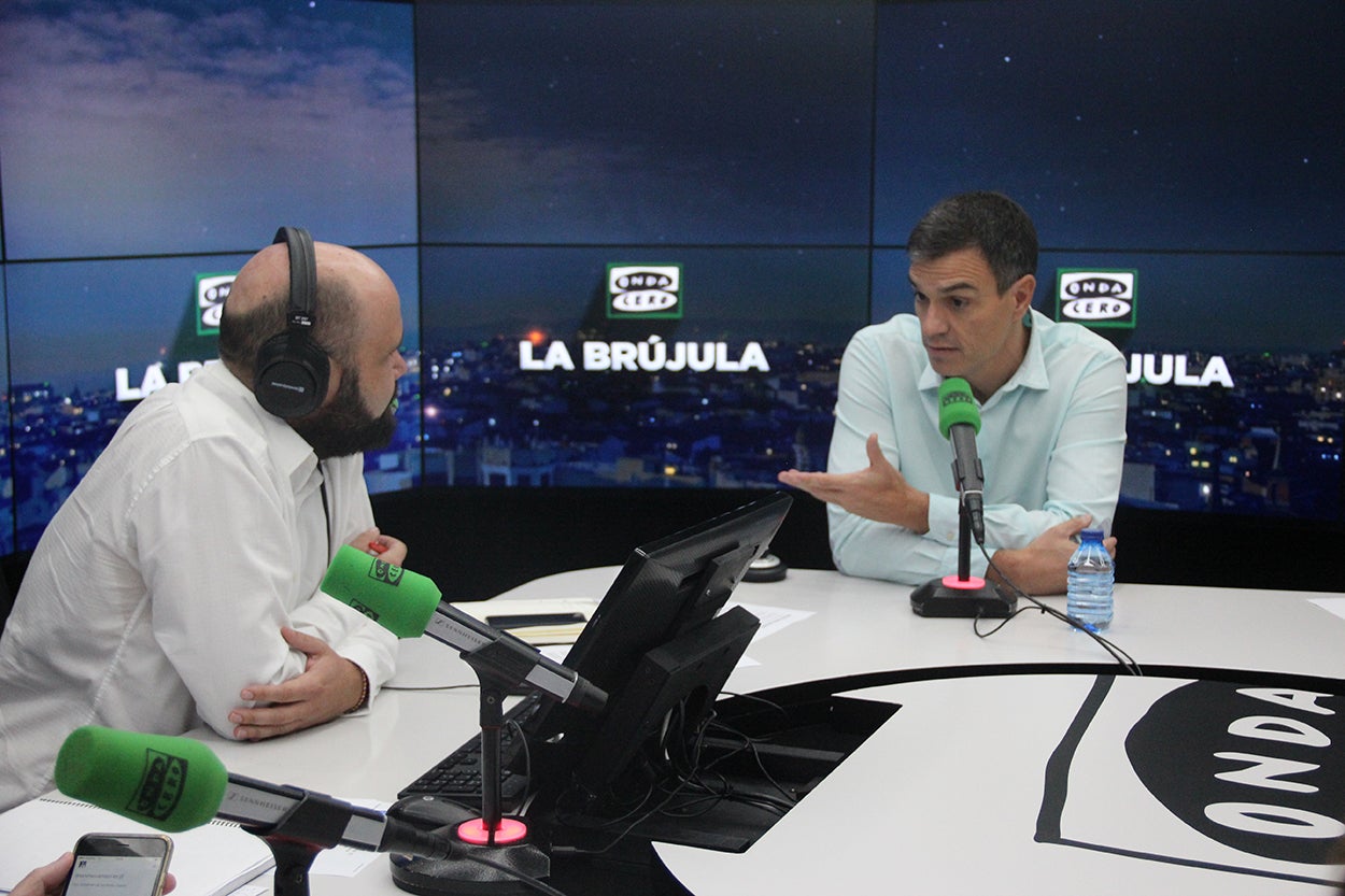 Sánchez negó la necesidad de un mediador en una entrevista en La Brújula: "¿Qué mejor mediador que el Congreso de los Diputados?" Sánchez negó la necesidad de un mediador en una entrevista en La Brújula: "¿Qué mejor mediador que el Congreso de los Diputados?"