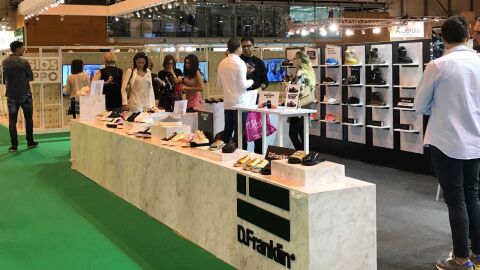 Expositor en la feria de calzado MOMAD de septiembre de 2017