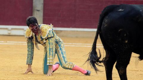 Cayetano Rivera, gravemente corneado en la Feria del Pilar.e