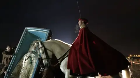 Momento de la representación del hallazgo del arca de la Virgen de 2016 Momento de la representación del hallazgo del arca de la Virgen de 2016