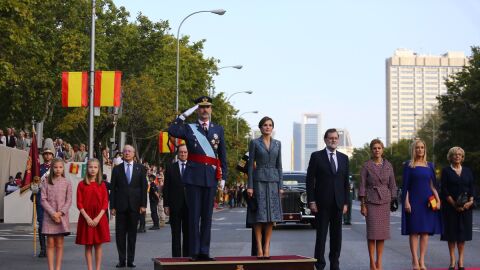Los Reyes en el Desfile de la Fiesta Nacional 